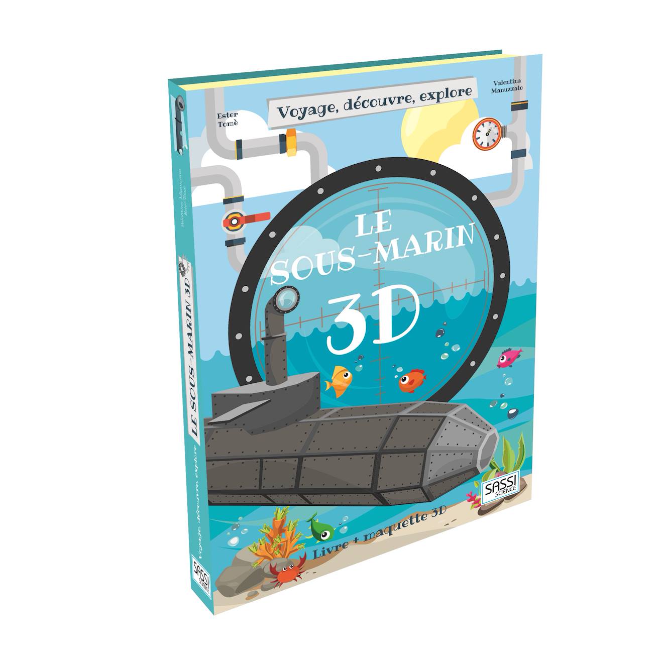 Construis Le Sous-marin 3d Bleu