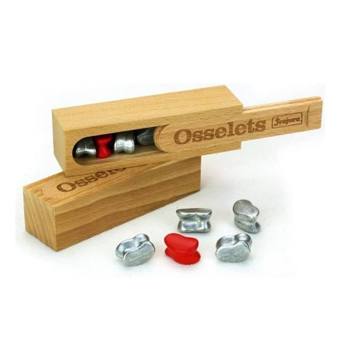 Coffret En Bois - Osselets Gris