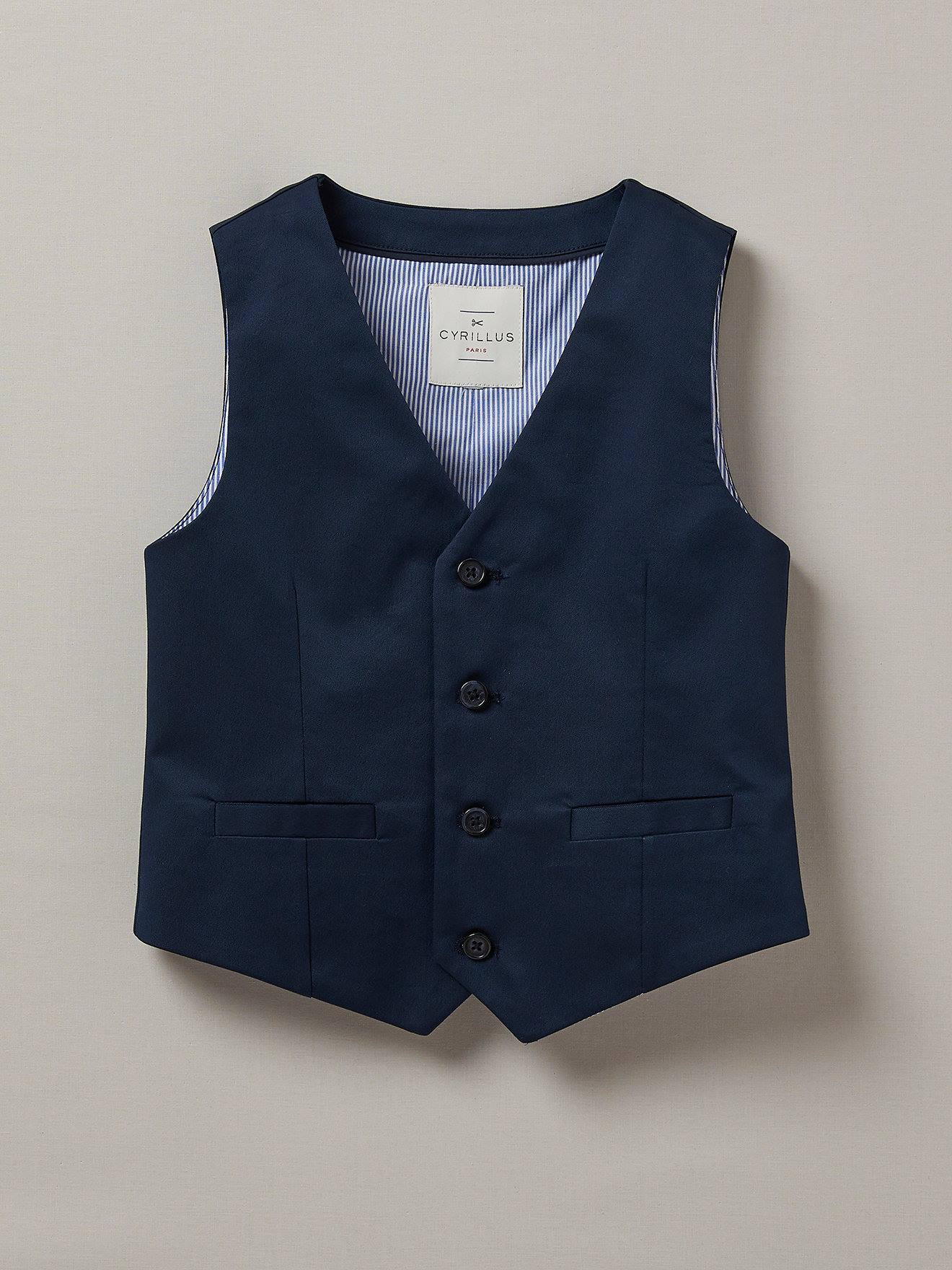 Gilet De Costume ? Et Bleu Fonce