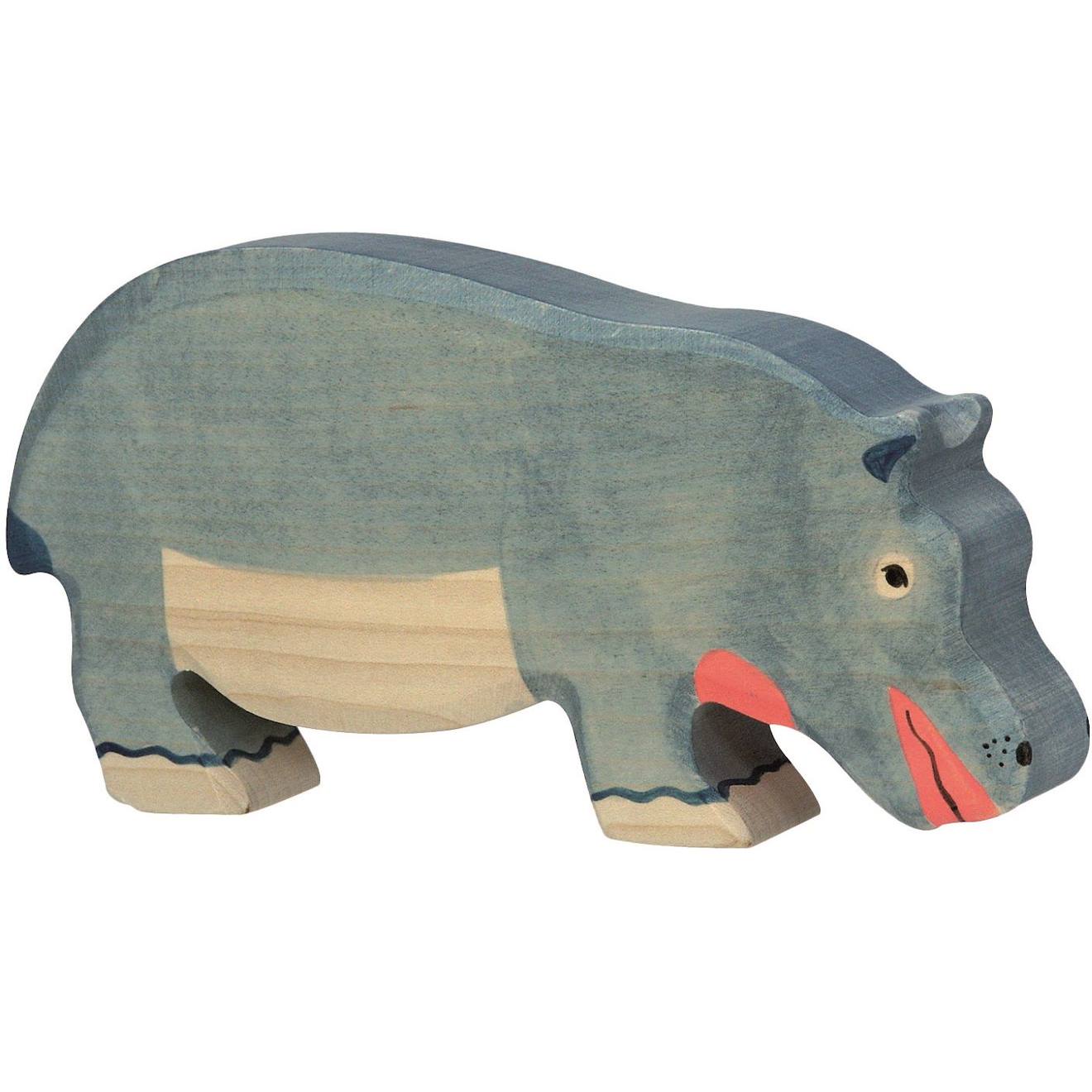 Figurine Hippopotame Gris