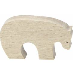 Jouet-Jeux d'imagination-Ours brun pompon