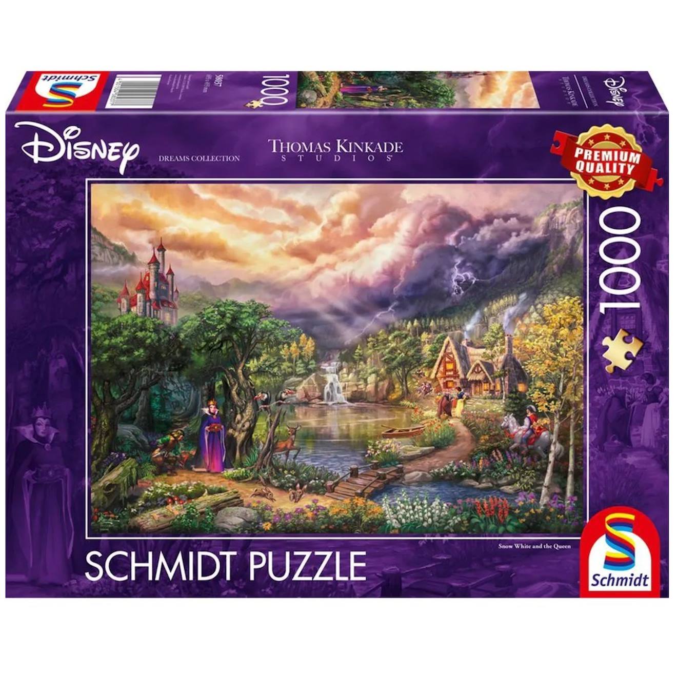 Puzzle Blanche Neige Et La Reine 1000 Pcs Violet