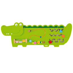 Jouet-Panneau d'activités mural crocodile