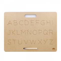 Jouet-Activités artistiques et musicales-Tablette écriture majuscules scripts montessori