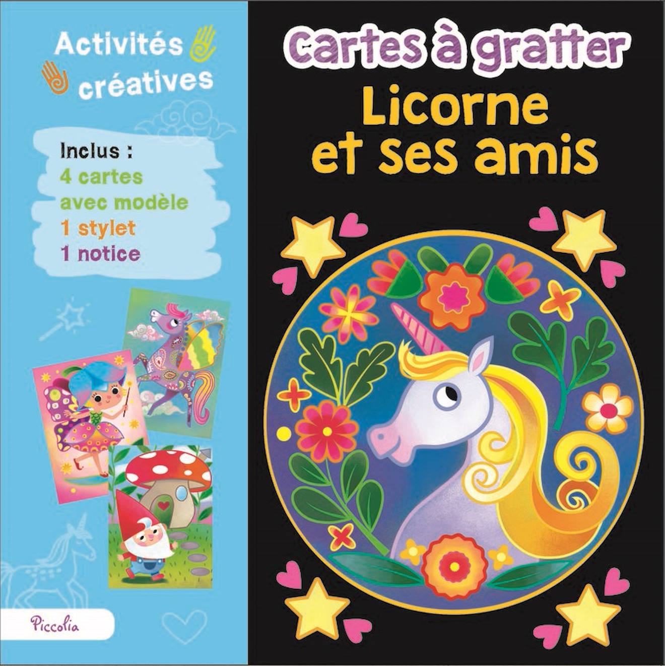Cartes À Gratter Licorne Et Ses Amis Bleu