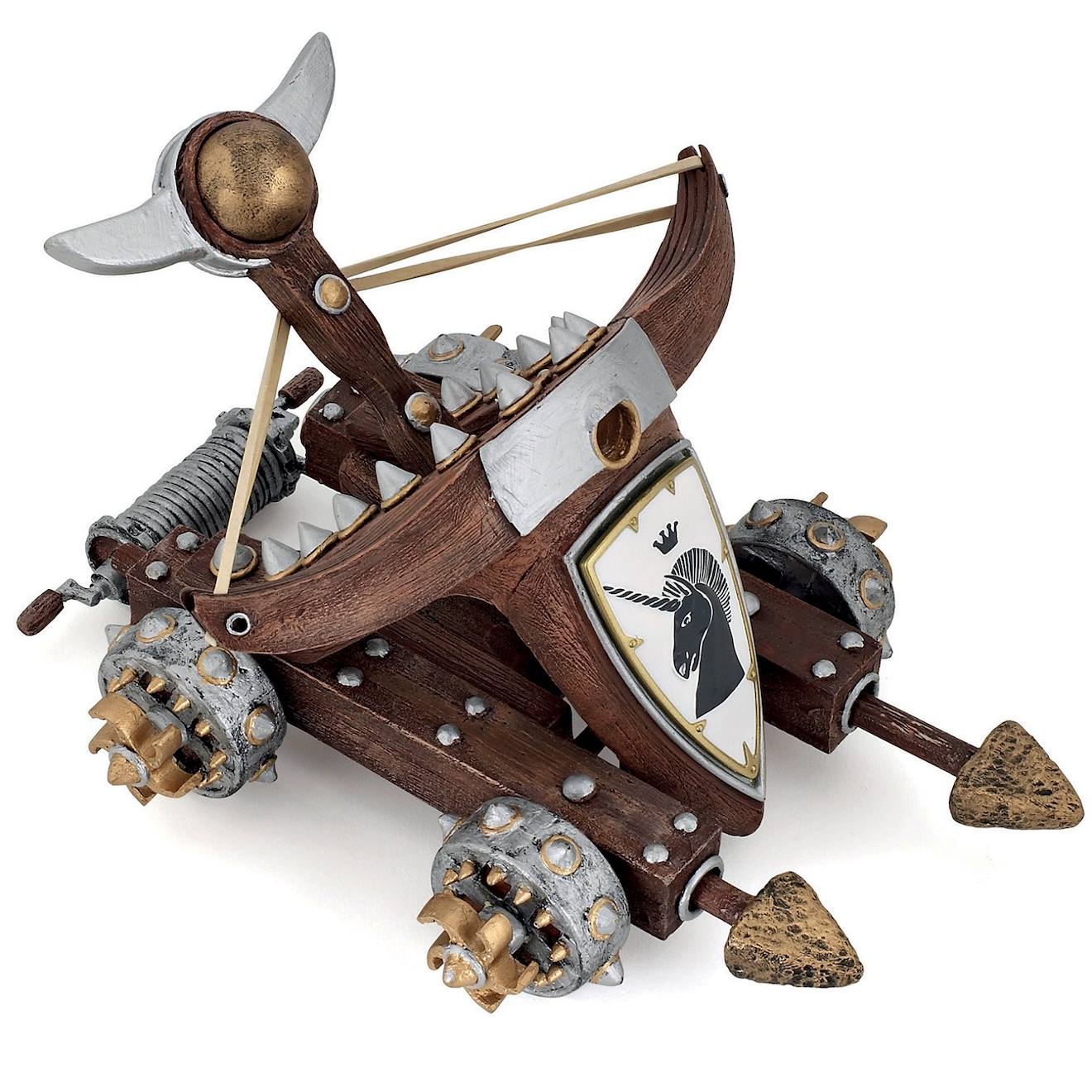 Catapulte lance flèches pour figurine marron