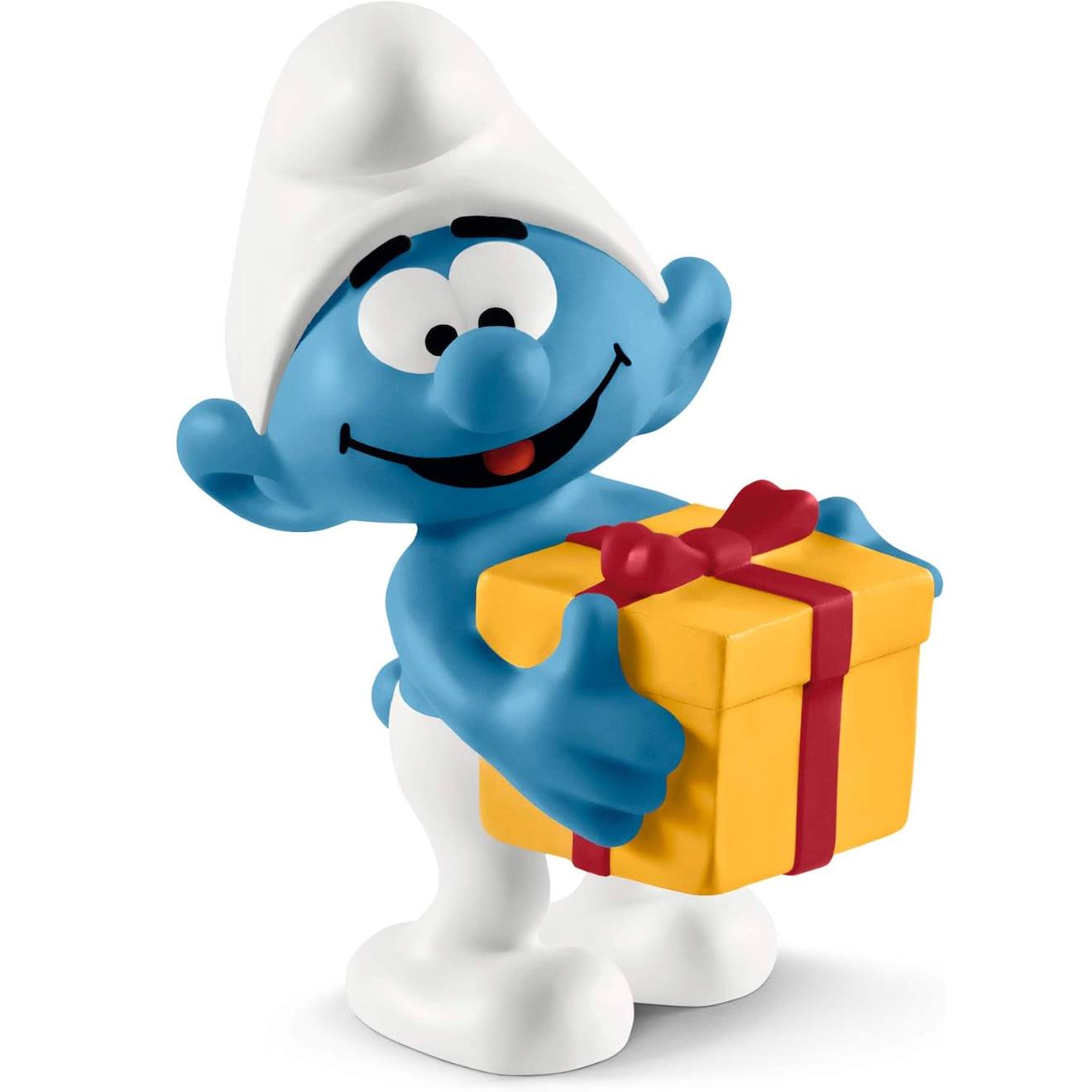 Figurine Schtroumpf Avec Cadeau Bleu