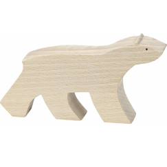 Jouet-Jeux d'imagination-Ours blanc pompon