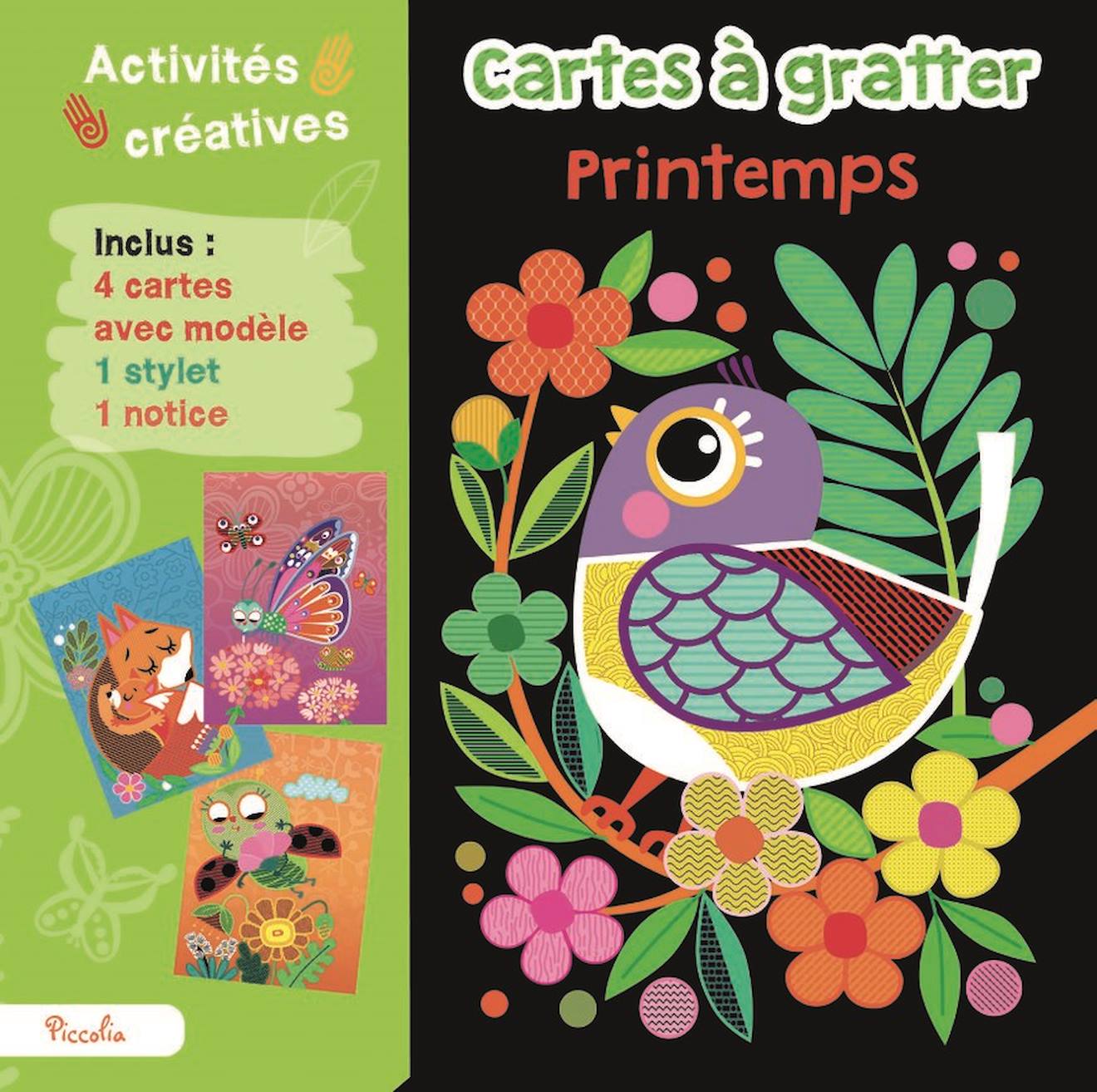 Cartes À Gratter Le Printemps Vert