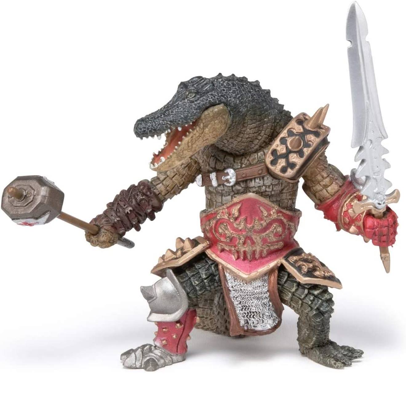 Figurine Mutant Crocodile Marron