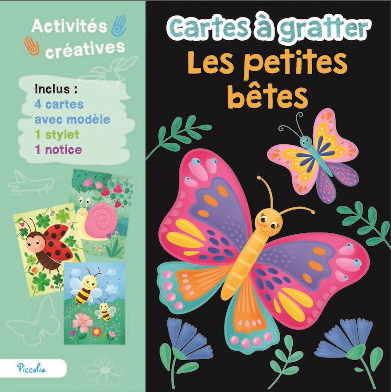 Cartes À Gratter Les Petites Bêtes Vert