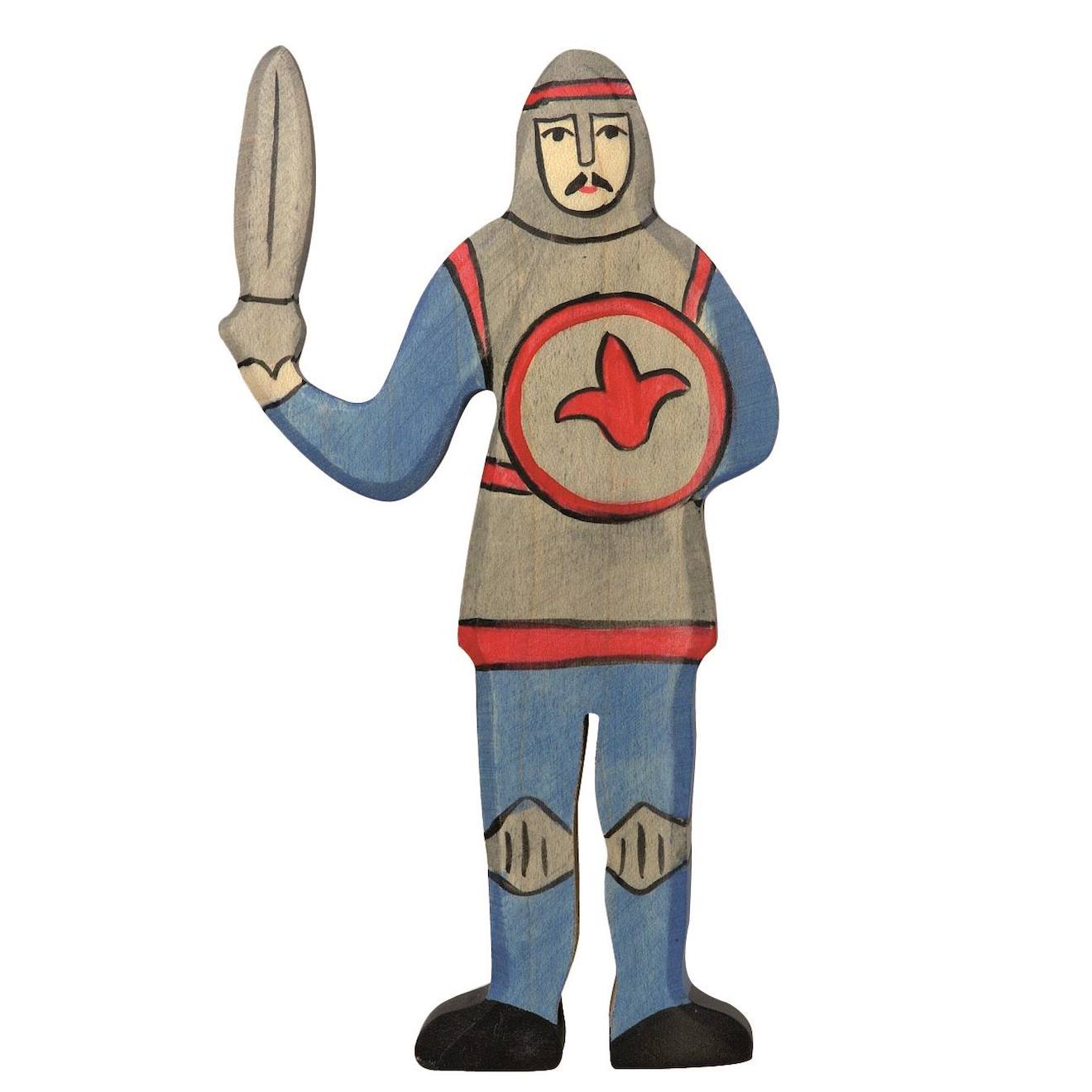 Figurine Chevalier Combattant, Bleu Bleu
