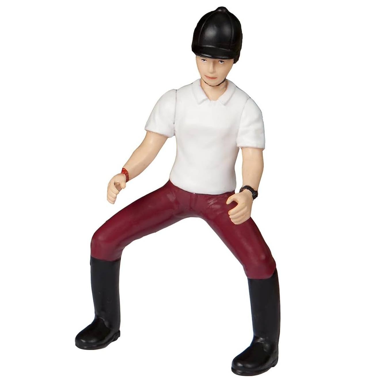 Figurine Jeune Cavalière Rouge