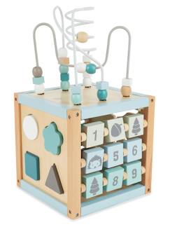 Jouet-Grand cube d'activités bois fsc® - biche ella