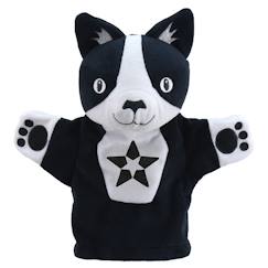 Jouet-Jeux d'imagination-Marionnette chat noir et blanc