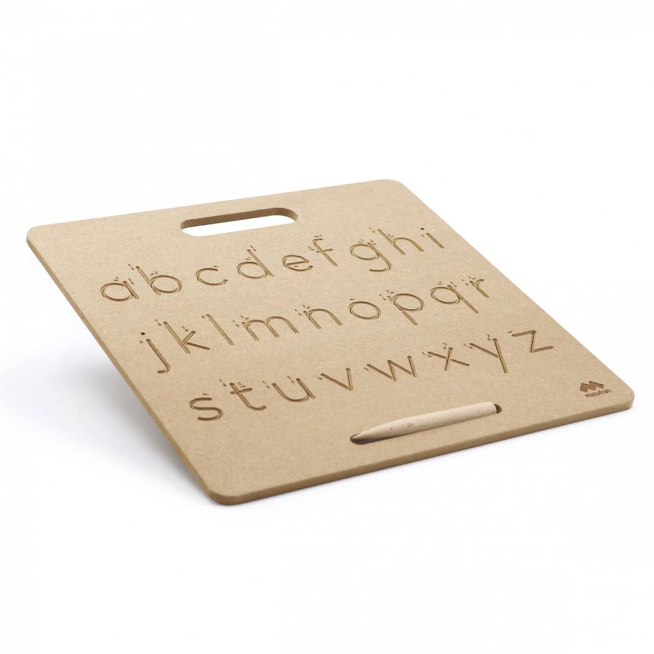 Tablette Écriture Minuscules Scripts Montessori Marron (Mazafran) - Image 2