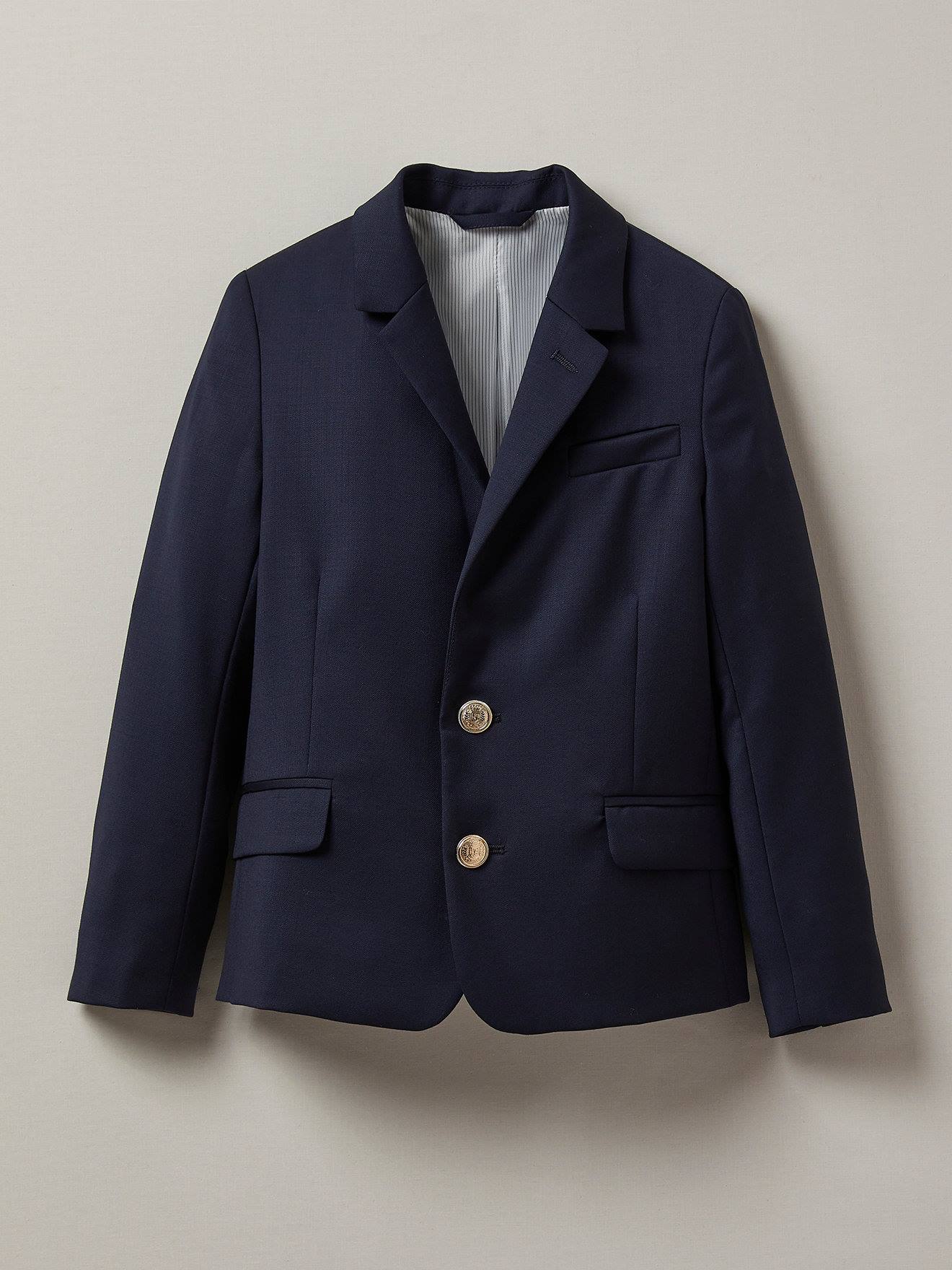 Veste Blazer Laine Super 100 ? Et Bleu Fonce