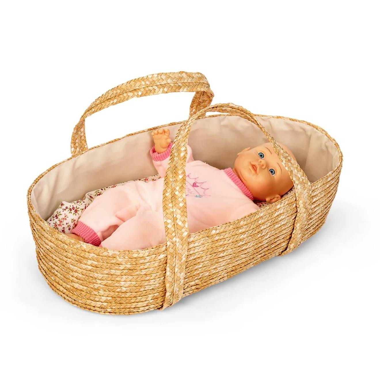 Heless 550 - Set de Natation pour poupée en Beige cœur Confetti, avec bouée, brassards et Sabots, pour poupées et Animaux en Peluche de 35-45 cm