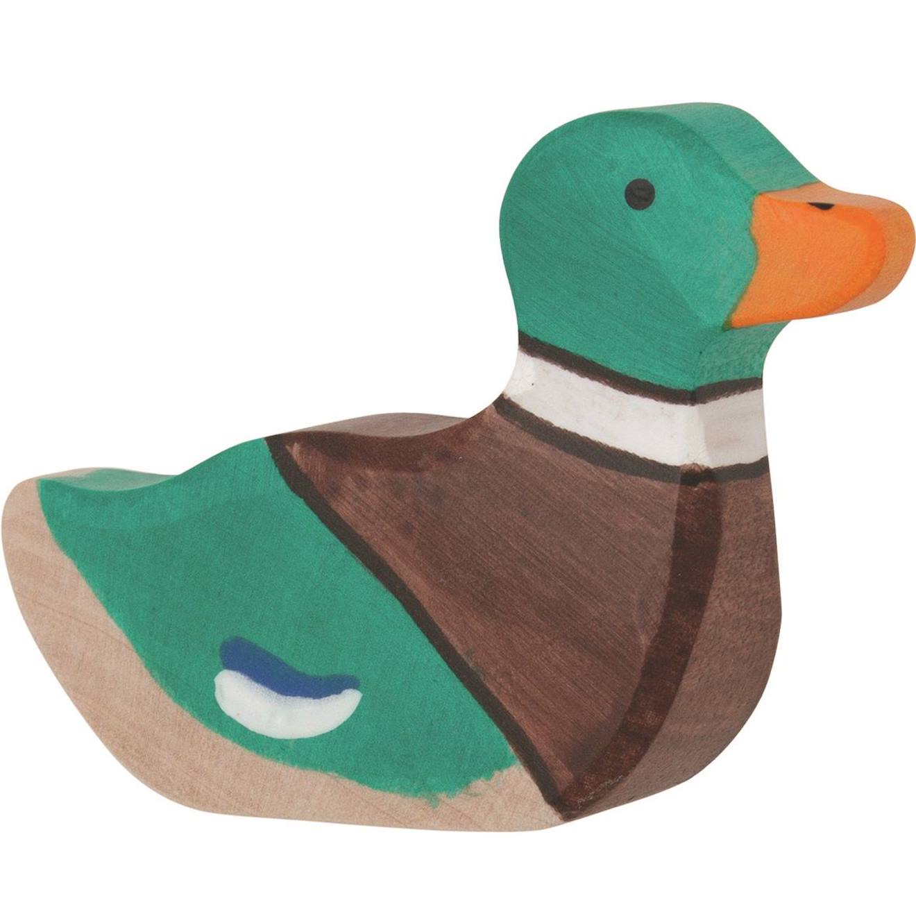 Figurine Canard, Nageant Vert