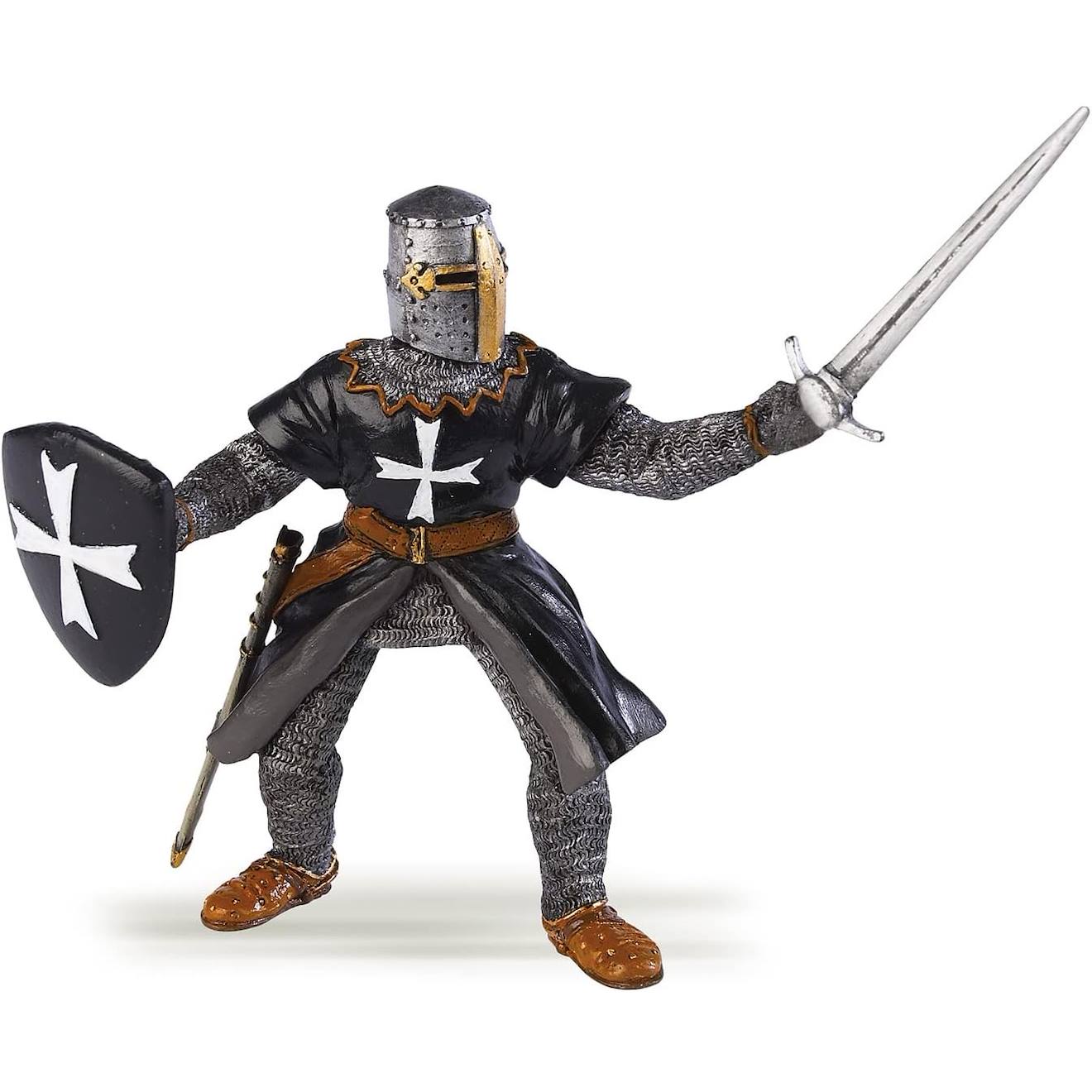 Figurine Chevalier Hospitalier À L'épée Noir