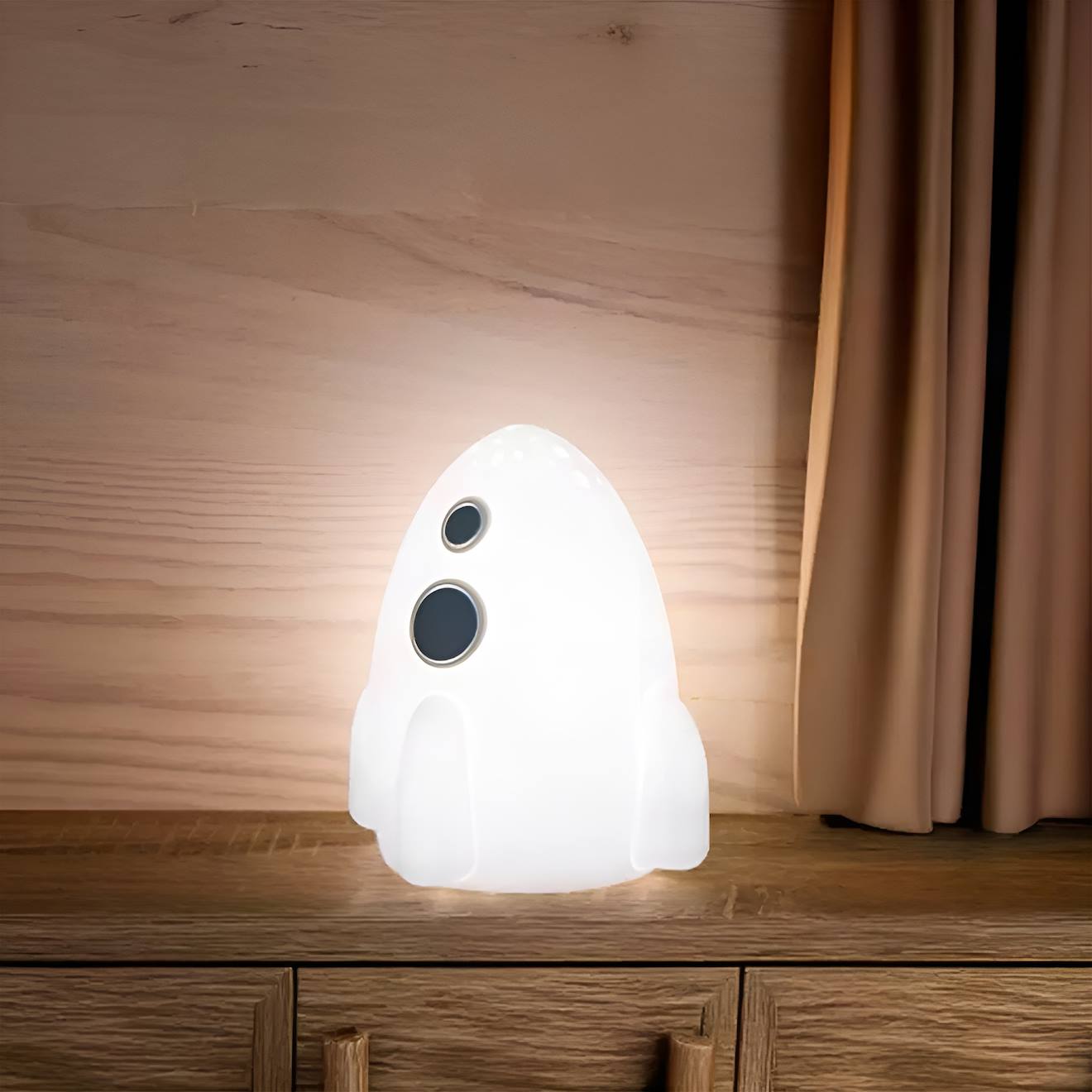 Veilleuse Lumineuse Tactile En Silicone Fusée (Little Lights) - Image 1