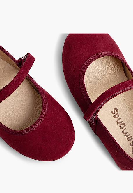 Chaussures fille en serratex avec à scratch Bleu azur+Bleu marine+Bordeaux+Camel+Gris+Marron+Noir+Rose+Rouge+Taupe+Vert 18 - vertbaudet enfant 