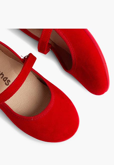 Chaussures fille en serratex avec à scratch Bleu azur+Bleu marine+Bordeaux+Camel+Gris+Marron+Noir+Rose+Rouge+Taupe+Vert 54 - vertbaudet enfant 