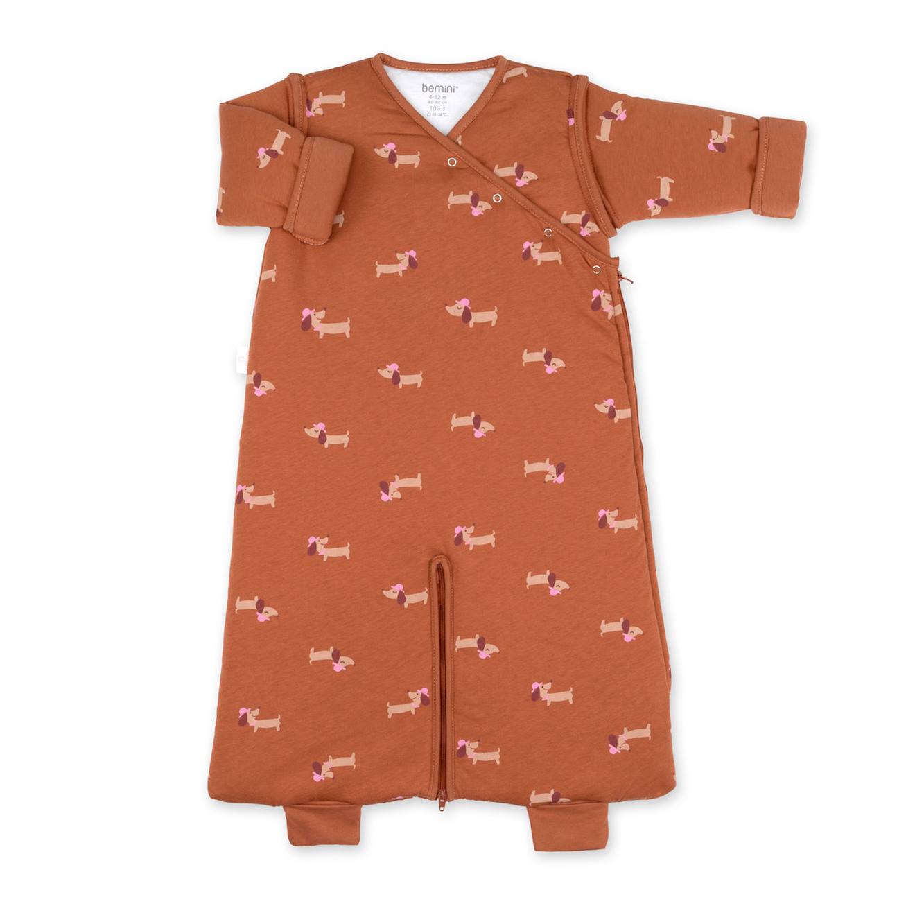 Gigoteuse Jambes Séparables Hiver - Tog 3 Pady Jersey - Jersey Print Wouff Noisette