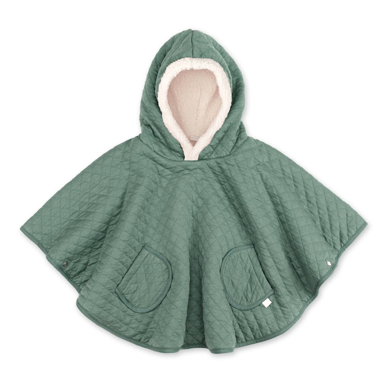 Poncho De Voyage - Pady Quilted - Teddy Green