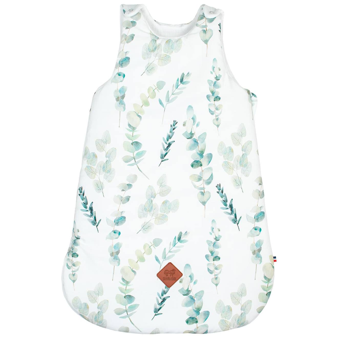Gigoteuse Sans Manches En Coton Eucalyptus Eucalyptus, Vert, Gris