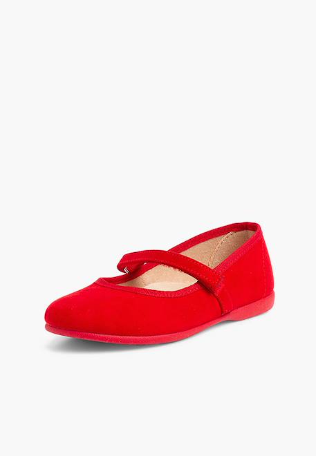 Chaussures fille en serratex avec à scratch Bleu azur+Bleu marine+Bordeaux+Camel+Gris+Marron+Noir+Rose+Rouge+Taupe+Vert 50 - vertbaudet enfant 