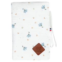 Puériculture-Protège carnet de santé bébé en gaze de coton