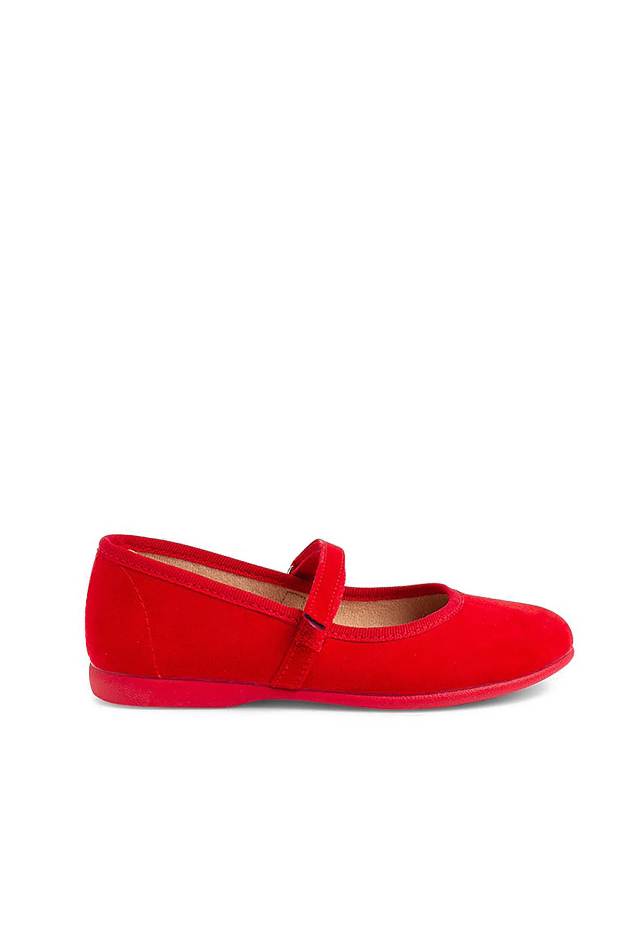Chaussures Fille En Serratex À Scratch Rouge