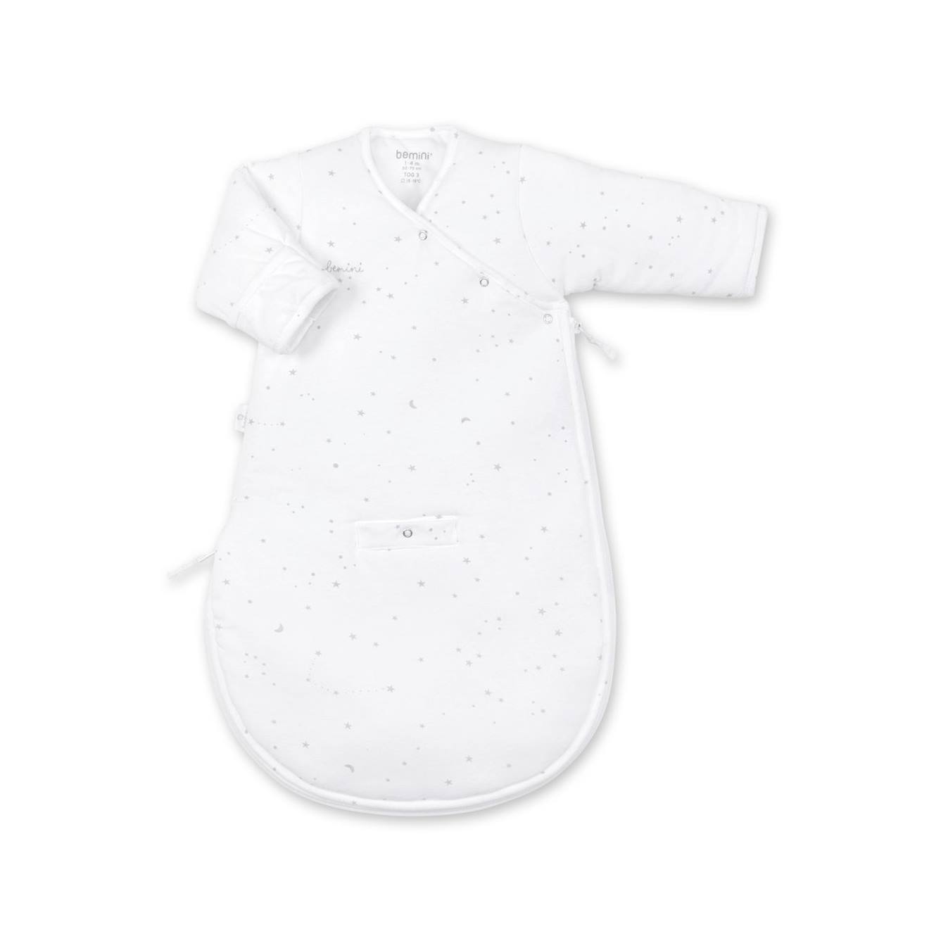 Gigoteuse Avec Moufles Hiver - Tog 3 Pady Jersey - Jersey Little Stars Print Ecru