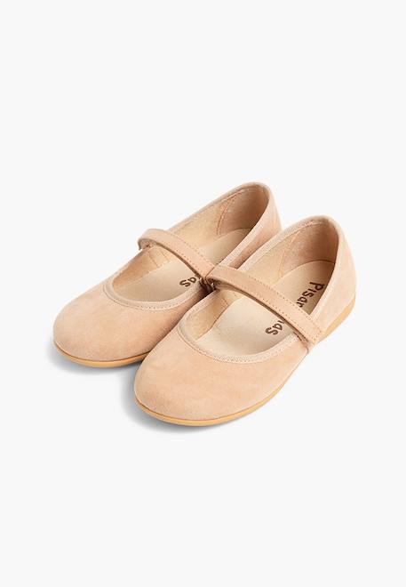 Chaussures fille en serratex avec à scratch Bleu azur+Bleu marine+Bordeaux+Camel+Gris+Marron+Noir+Rose+Rouge+Taupe+Vert 22 - vertbaudet enfant 