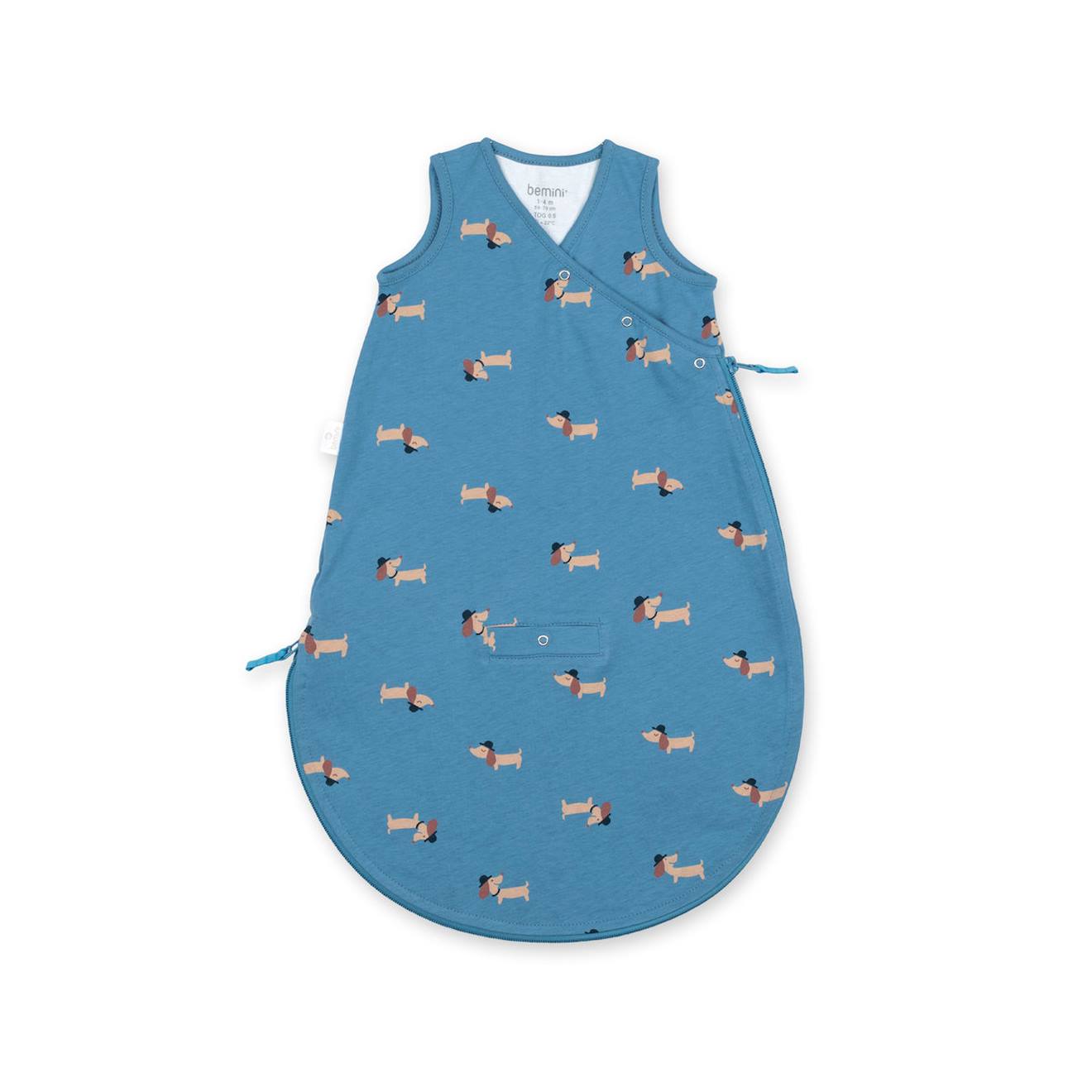 Gigoteuse Sans Manches Été - Tog 0.5 Jersey Print Wouff Turquoise