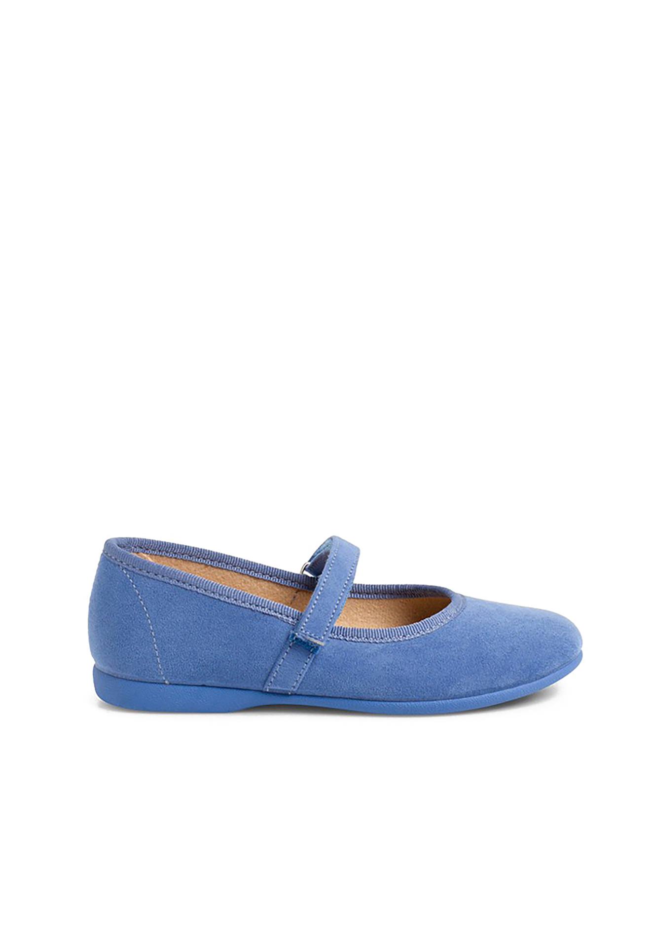 Chaussures Fille En Serratex À Scratch Bleu Azur