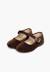 Chaussures babies fille en velours fermeture à boucle Bleu marine+Bordeaux+Byzantin+Gris+Marron+Rose pâle+Rouge+Vert 28 - vertbaudet enfant 