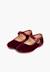 Chaussures babies fille en velours fermeture à boucle Bleu marine+Bordeaux+Byzantin+Gris+Marron+Rose pâle+Rouge+Vert 10 - vertbaudet enfant 