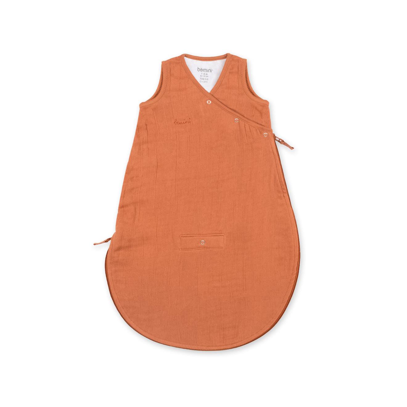 Gigoteuse Sans Manches Été - Tog 0.5 Gaze Douce D'été Pumpkin Gigoteuse Sans Manches Été - Tog 0.5 Gaze Douce D'été Pumpkin
