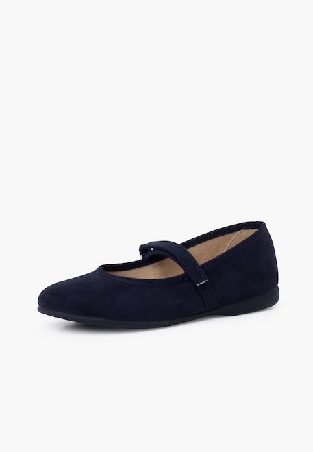 Chaussures fille en serratex avec à scratch Bleu azur+Bleu marine+Bordeaux+Camel+Gris+Marron+Noir+Rose+Rouge+Taupe+Vert 8 - vertbaudet enfant 