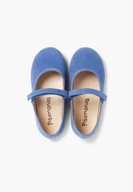 Chaussures fille en serratex avec à scratch Bleu azur+Bleu marine+Bordeaux+Camel+Gris+Marron+Noir+Rose+Rouge+Taupe+Vert 5 - vertbaudet enfant 