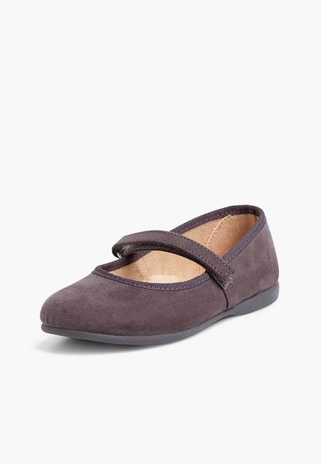Chaussures fille en serratex avec à scratch Bleu azur+Bleu marine+Bordeaux+Camel+Gris+Marron+Noir+Rose+Rouge+Taupe+Vert 26 - vertbaudet enfant 