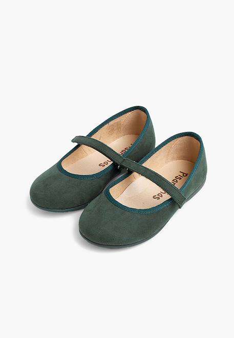 Chaussures fille en serratex avec à scratch Bleu azur+Bleu marine+Bordeaux+Camel+Gris+Marron+Noir+Rose+Rouge+Taupe+Vert 64 - vertbaudet enfant 