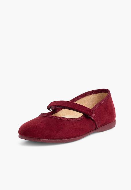 Chaussures fille en serratex avec à scratch Bleu azur+Bleu marine+Bordeaux+Camel+Gris+Marron+Noir+Rose+Rouge+Taupe+Vert 14 - vertbaudet enfant 