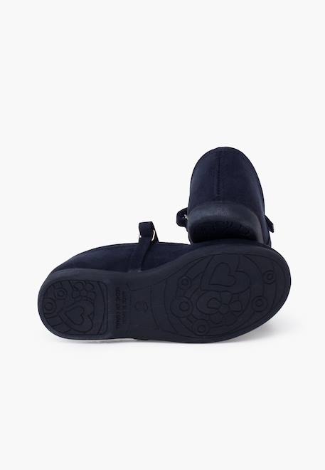 Chaussures fille en serratex avec à scratch Bleu azur+Bleu marine+Bordeaux+Camel+Gris+Marron+Noir+Rose+Rouge+Taupe+Vert 9 - vertbaudet enfant 