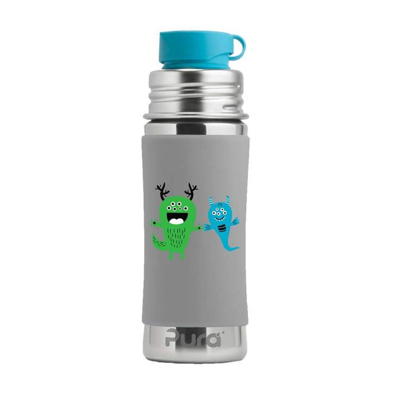 Gourde Sport En Inox 325 Ml - Monster Gris