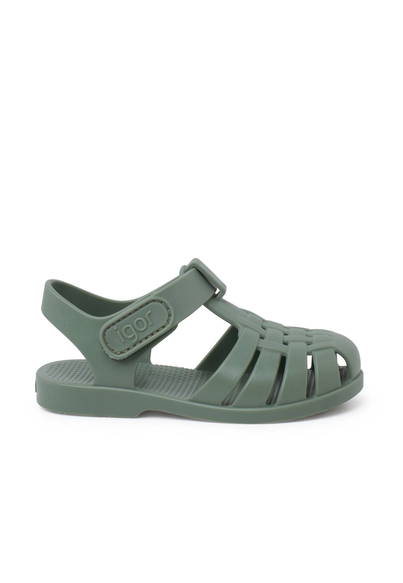 Sandales Plage Enfants Couleurs Pastel Fermeture Scratch Vert