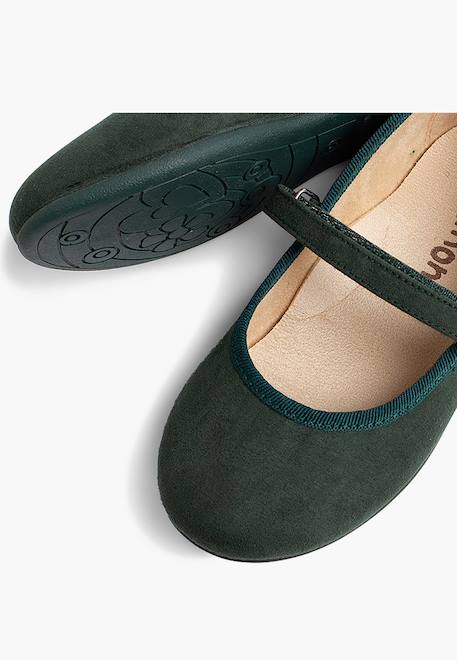 Chaussures fille en serratex avec à scratch Bleu azur+Bleu marine+Bordeaux+Camel+Gris+Marron+Noir+Rose+Rouge+Taupe+Vert 66 - vertbaudet enfant 