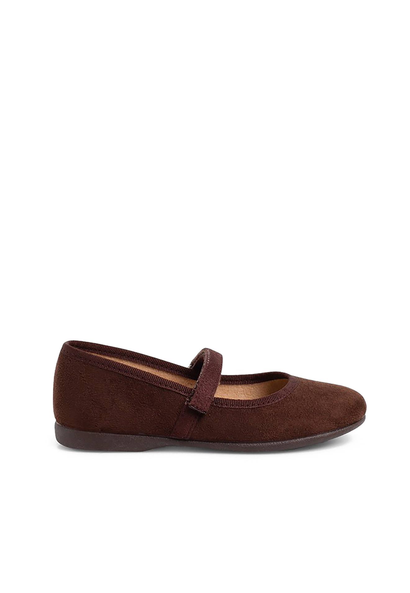 Chaussures Fille En Serratex Avec À Scratch Marron